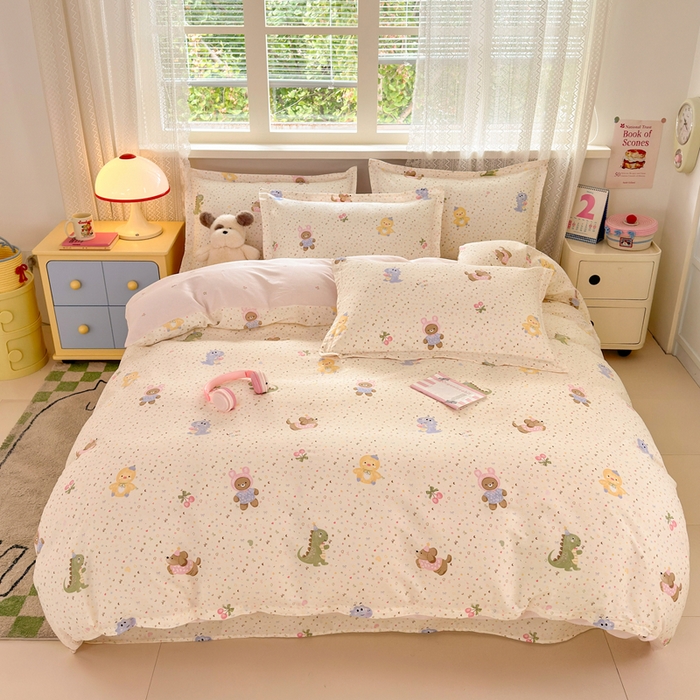 拾物记 2026新款第二批A类新疆全棉12868四件套系列（提供买家秀和A类质检报告） 小童世界