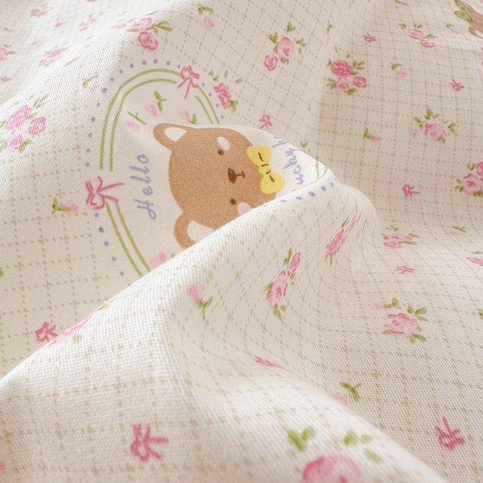 91家纺网 家纺一手货源 找家纺 拾物记 2026新款第二批A类新疆全棉12868四件套系列（提供买家秀和A类质检报告） 小熊花园