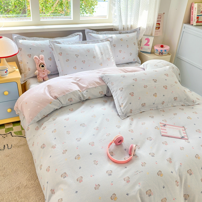 91家纺网 家纺一手货源 找家纺 拾物记 2026新款第二批A类新疆全棉12868四件套系列（提供买家秀和A类质检报告） 星小象