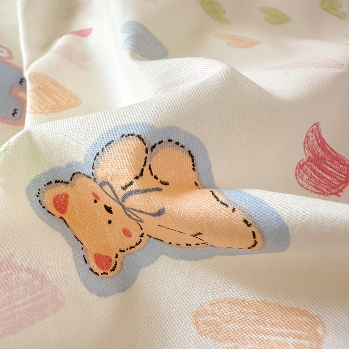 91家纺网 家纺一手货源 找家纺 拾物记 2026新款第二批A类新疆全棉12868单品被套系列（提供买家秀和A类质检报告） 爱心动物园