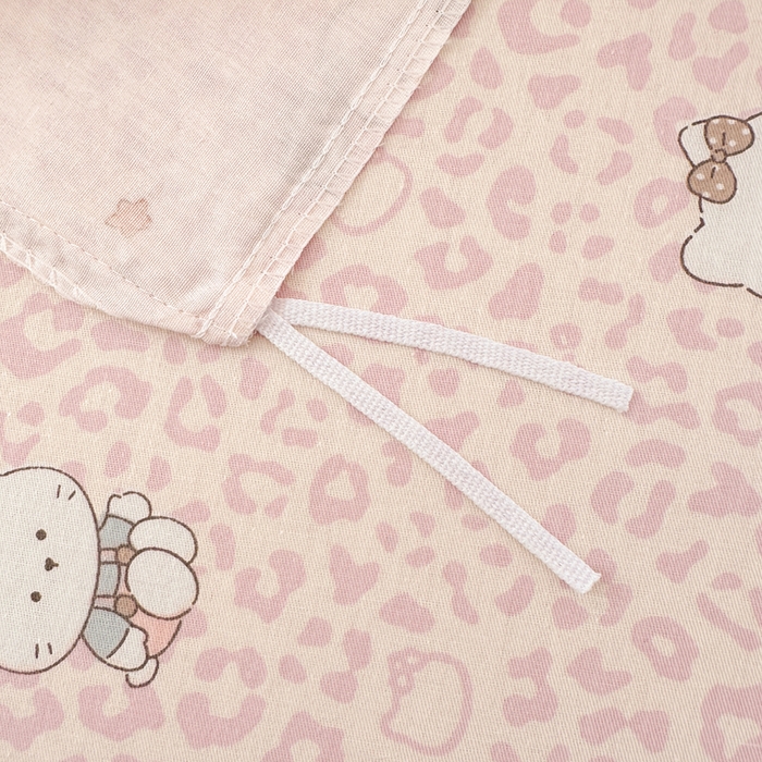 91家纺网 家纺一手货源 找家纺 拾物记 2026新款第二批A类新疆全棉12868单品被套系列（提供买家秀和A类质检报告） 豹纹KT粉