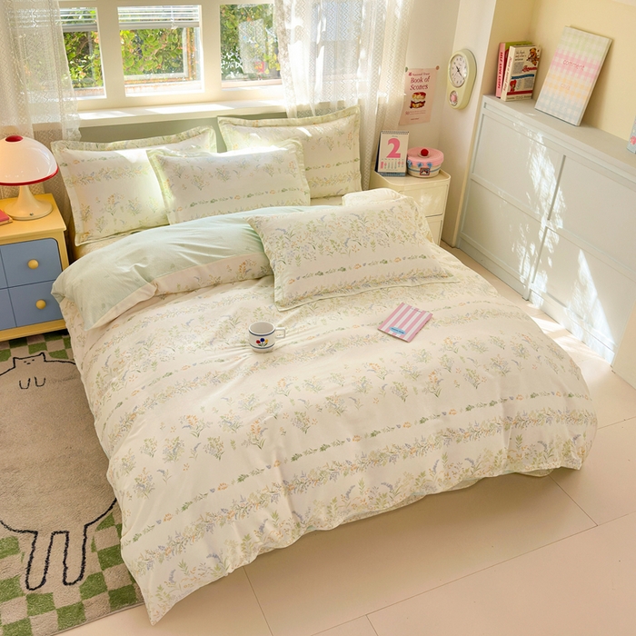 91家纺网 家纺一手货源 找家纺 拾物记 2026新款第二批A类新疆全棉12868单品被套系列（提供买家秀和A类质检报告） 丛草集