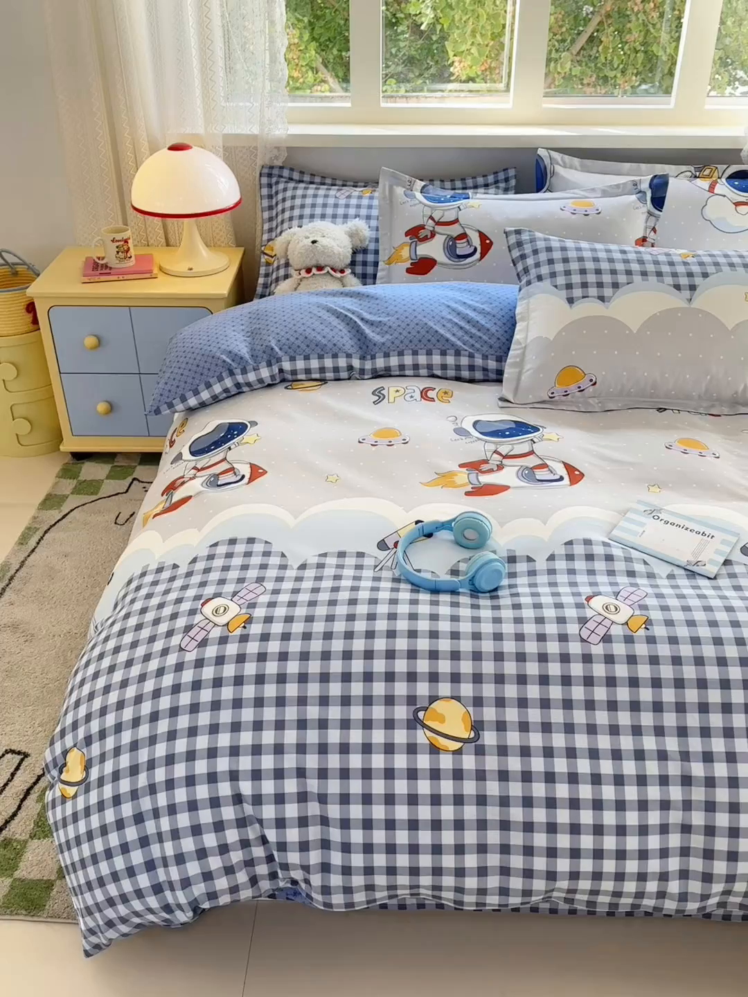 91家纺网 家纺一手货源 找家纺 拾物记 2026新款第二批A类新疆全棉12868单品被套系列（提供买家秀和A类质检报告） 飞向太空