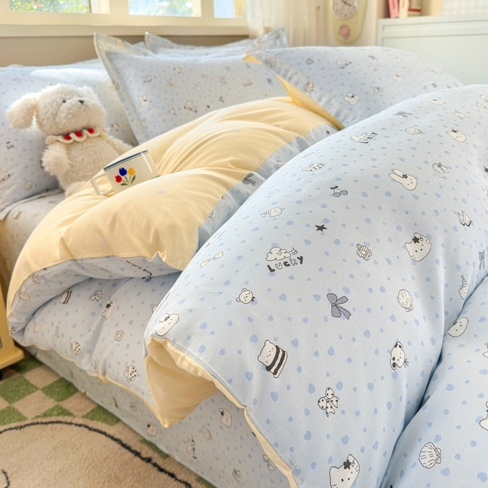 拾物记 2026新款第二批A类新疆全棉12868单品被套系列（提供买家秀和A类质检报告） 路灯影院