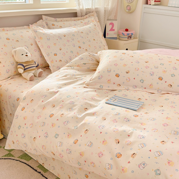 91家纺网 家纺一手货源 找家纺 拾物记 2026新款第二批A类新疆全棉12868单品被套系列（提供买家秀和A类质检报告） 蜜罐猫猫