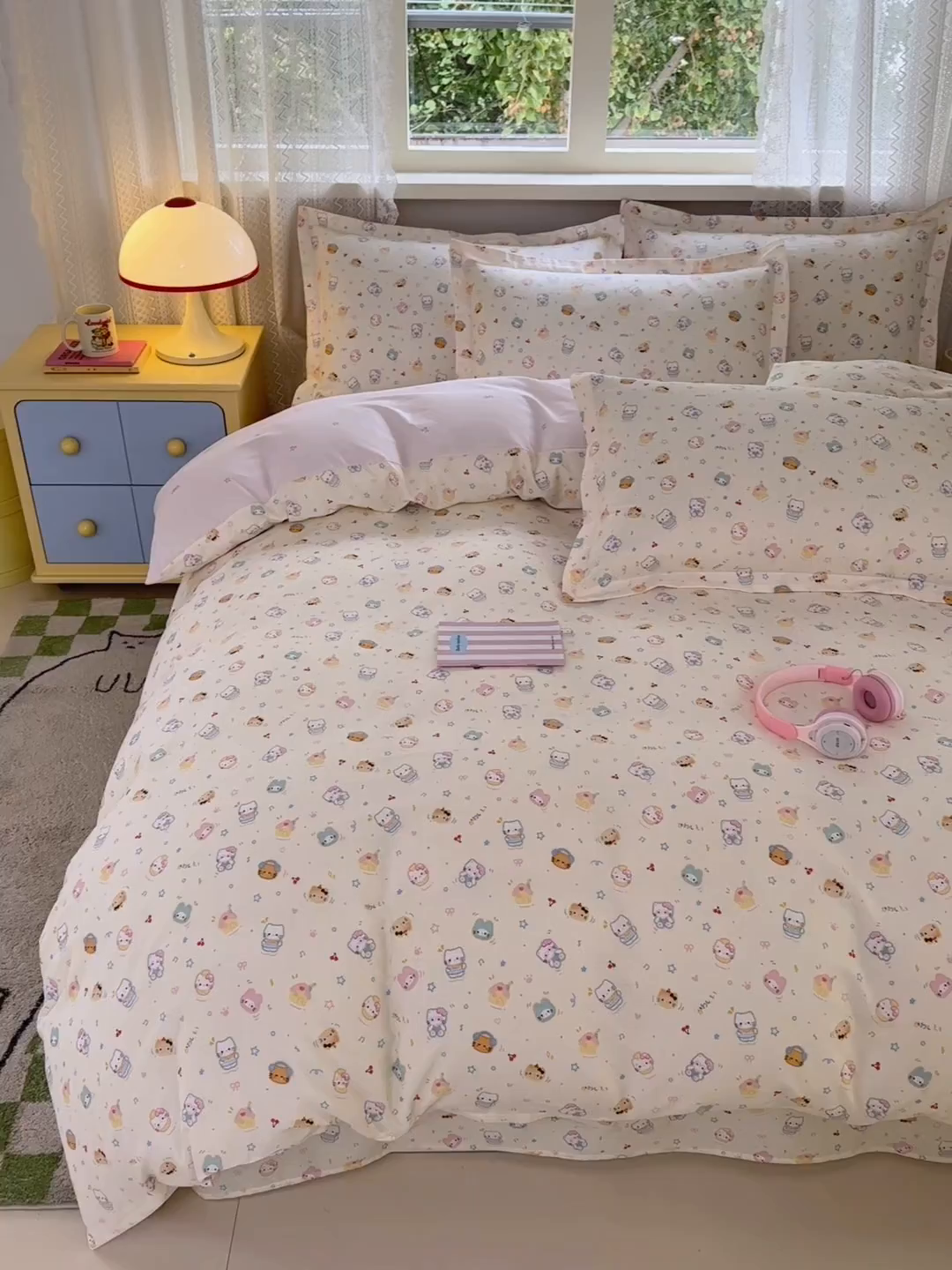 91家纺网 家纺一手货源 找家纺 拾物记 2026新款第二批A类新疆全棉12868单品被套系列（提供买家秀和A类质检报告） 蜜罐猫猫