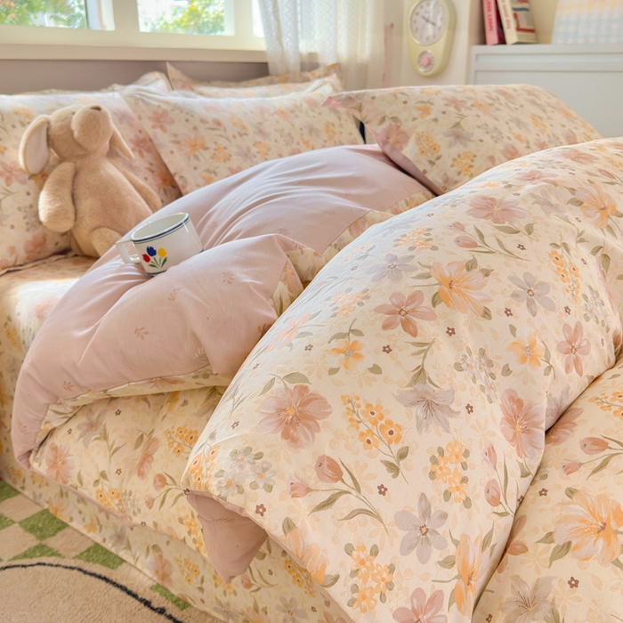 拾物记 2026新款第二批A类新疆全棉12868单品被套系列（提供买家秀和A类质检报告） 苏糖-咖