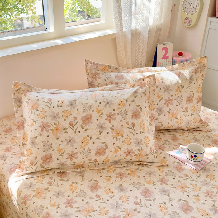 91家纺网 家纺一手货源 找家纺 拾物记 2026新款第二批A类新疆全棉12868单品被套系列（提供买家秀和A类质检报告） 苏糖-咖