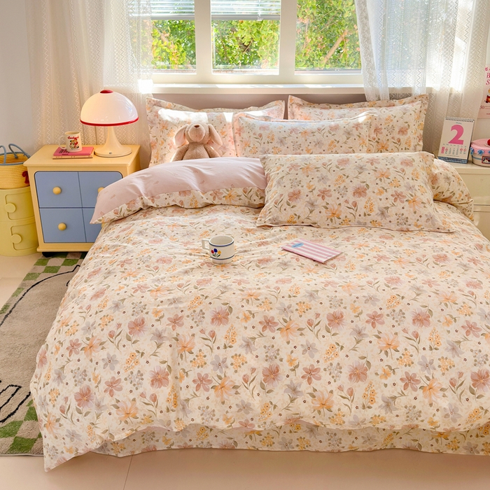 91家纺网 家纺一手货源 找家纺 拾物记 2026新款第二批A类新疆全棉12868单品被套系列（提供买家秀和A类质检报告） 苏糖-咖