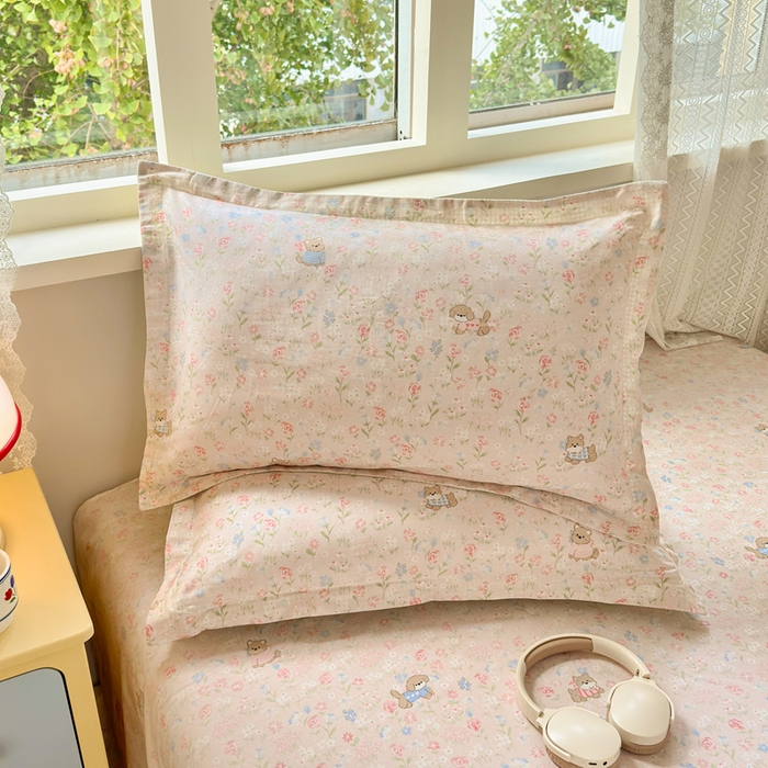 91家纺网 家纺一手货源 找家纺 拾物记 2026新款第二批A类新疆全棉12868单品被套系列（提供买家秀和A类质检报告） 甜莓手记-粉