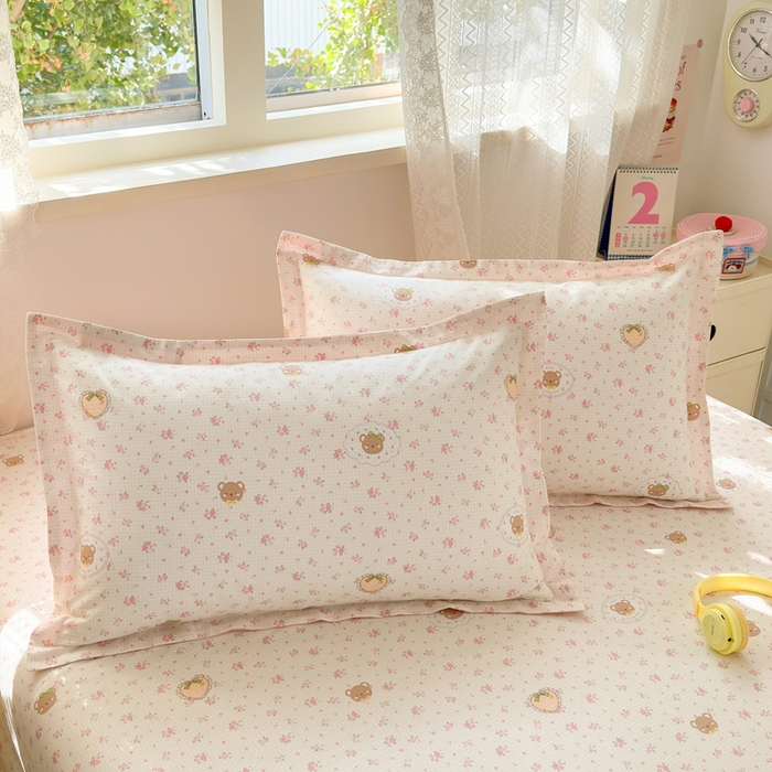 91家纺网 家纺一手货源 找家纺 拾物记 2026新款第二批A类新疆全棉12868单品被套系列（提供买家秀和A类质检报告） 小熊花园