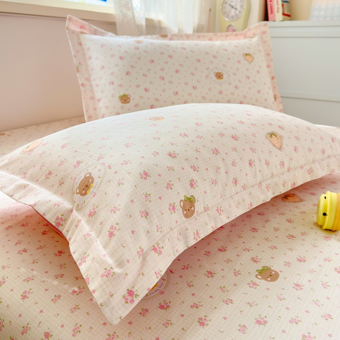 91家纺网 家纺一手货源 找家纺 拾物记 2026新款第二批A类新疆全棉12868单品被套系列（提供买家秀和A类质检报告） 小熊花园