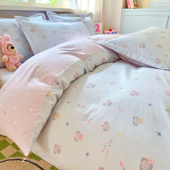 91家纺网 家纺一手货源 找家纺 拾物记 2026新款第二批A类新疆全棉12868单品被套系列（提供买家秀和A类质检报告） 星小象