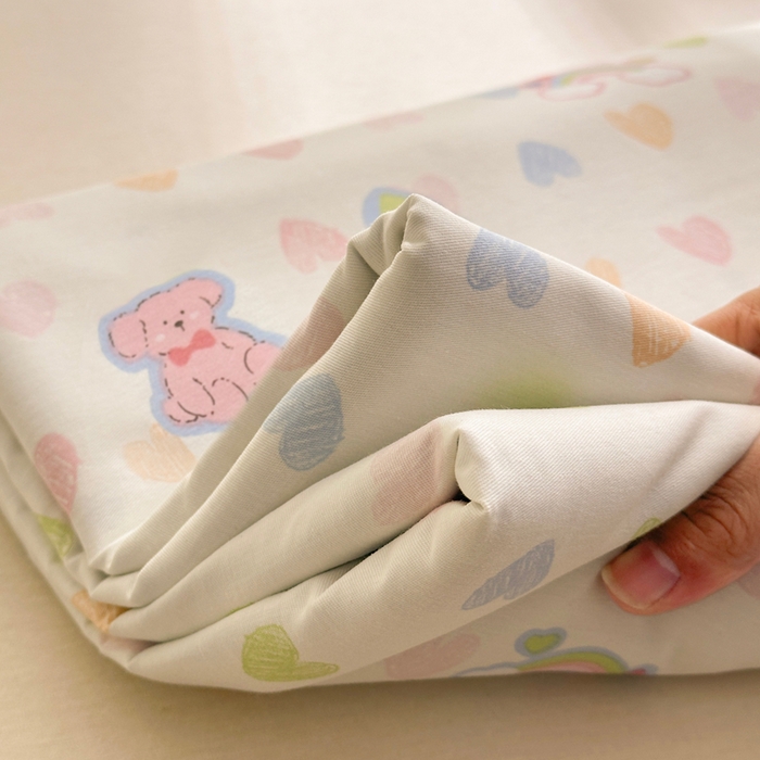 91家纺网 家纺一手货源 找家纺 拾物记 2026新款第二批A类新疆全棉12868单品床单系列（提供买家秀和A类质检报告） 爱心动物园