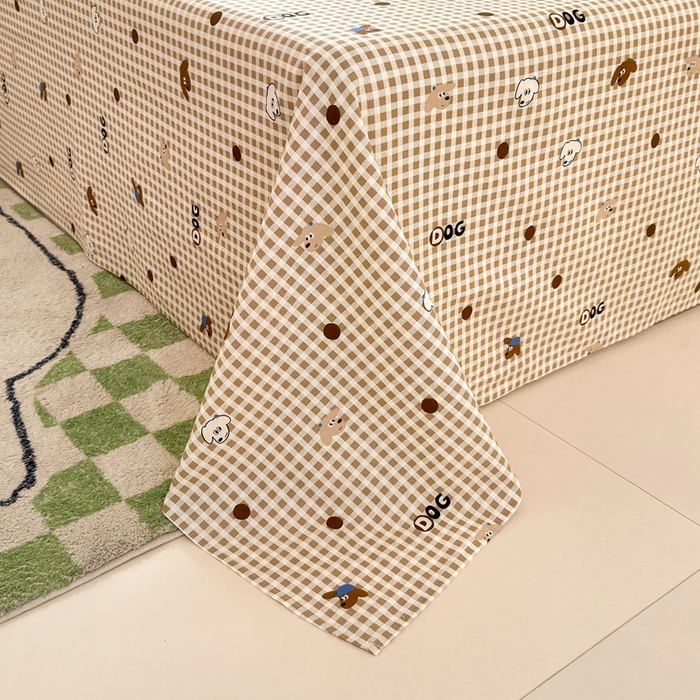 91家纺网 家纺一手货源 找家纺 拾物记 2026新款第二批A类新疆全棉12868单品床单系列（提供买家秀和A类质检报告） 比耶小狗