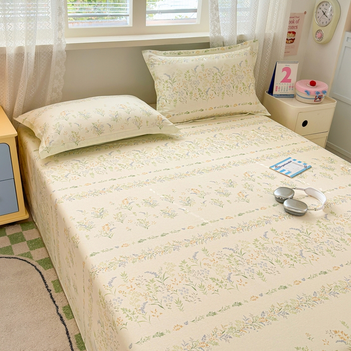 91家纺网 家纺一手货源 找家纺 拾物记 2026新款第二批A类新疆全棉12868单品床单系列（提供买家秀和A类质检报告） 丛草集