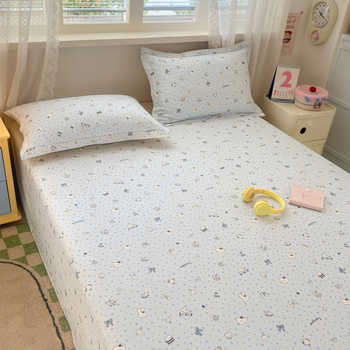 91家纺网 家纺一手货源 找家纺 拾物记 2026新款第二批A类新疆全棉12868单品床单系列（提供买家秀和A类质检报告） 路灯影院