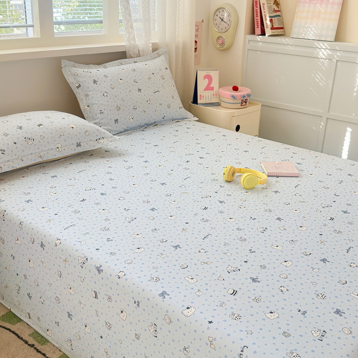 91家纺网 家纺一手货源 找家纺 拾物记 2026新款第二批A类新疆全棉12868单品床单系列（提供买家秀和A类质检报告） 路灯影院