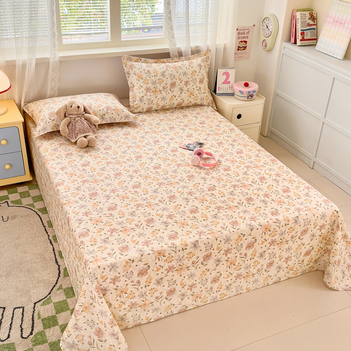 91家纺网 家纺一手货源 找家纺 拾物记 2026新款第二批A类新疆全棉12868单品床单系列（提供买家秀和A类质检报告） 苏糖-咖