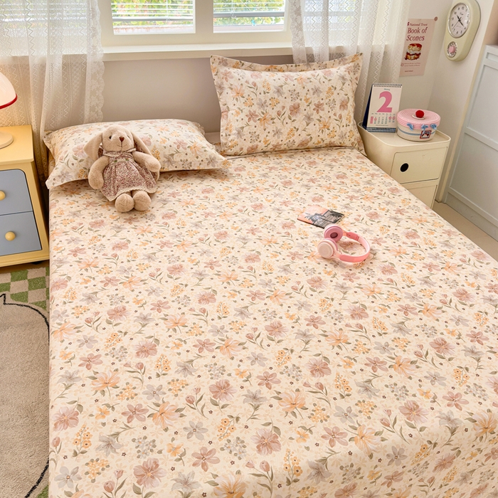 91家纺网 家纺一手货源 找家纺 拾物记 2026新款第二批A类新疆全棉12868单品床单系列（提供买家秀和A类质检报告） 苏糖-咖