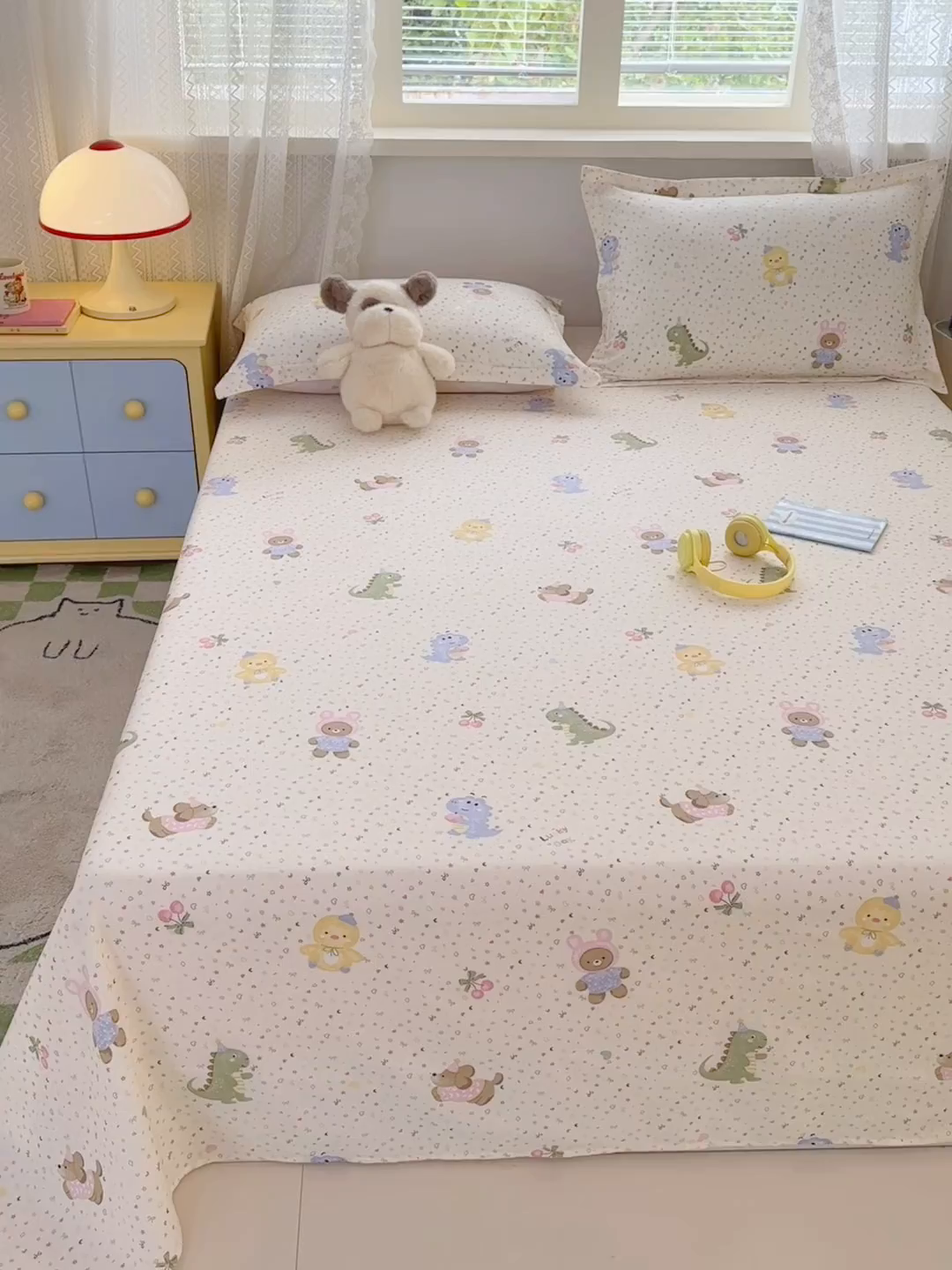 91家纺网 家纺一手货源 找家纺 拾物记 2026新款第二批A类新疆全棉12868单品床单系列（提供买家秀和A类质检报告） 小童世界