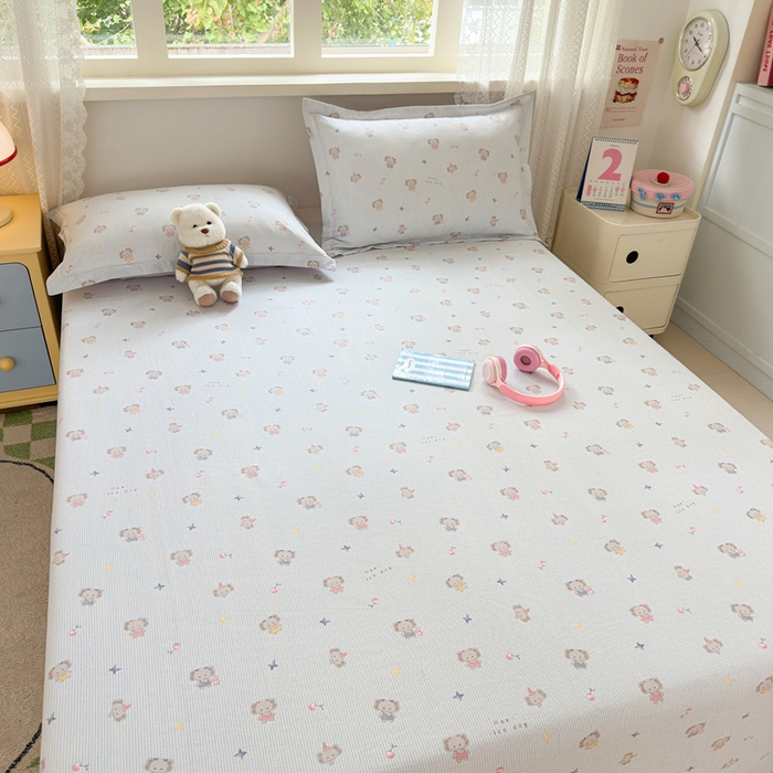 91家纺网 家纺一手货源 找家纺 拾物记 2026新款第二批A类新疆全棉12868单品床单系列（提供买家秀和A类质检报告） 星小象