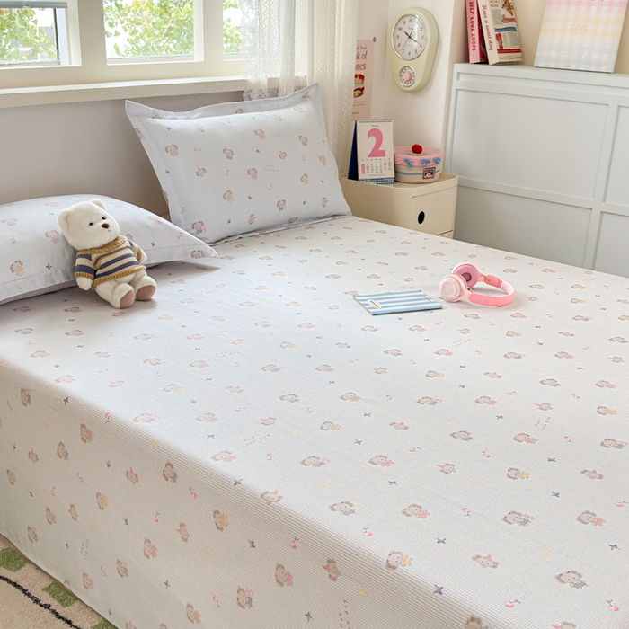 91家纺网 家纺一手货源 找家纺 拾物记 2026新款第二批A类新疆全棉12868单品床单系列（提供买家秀和A类质检报告） 星小象