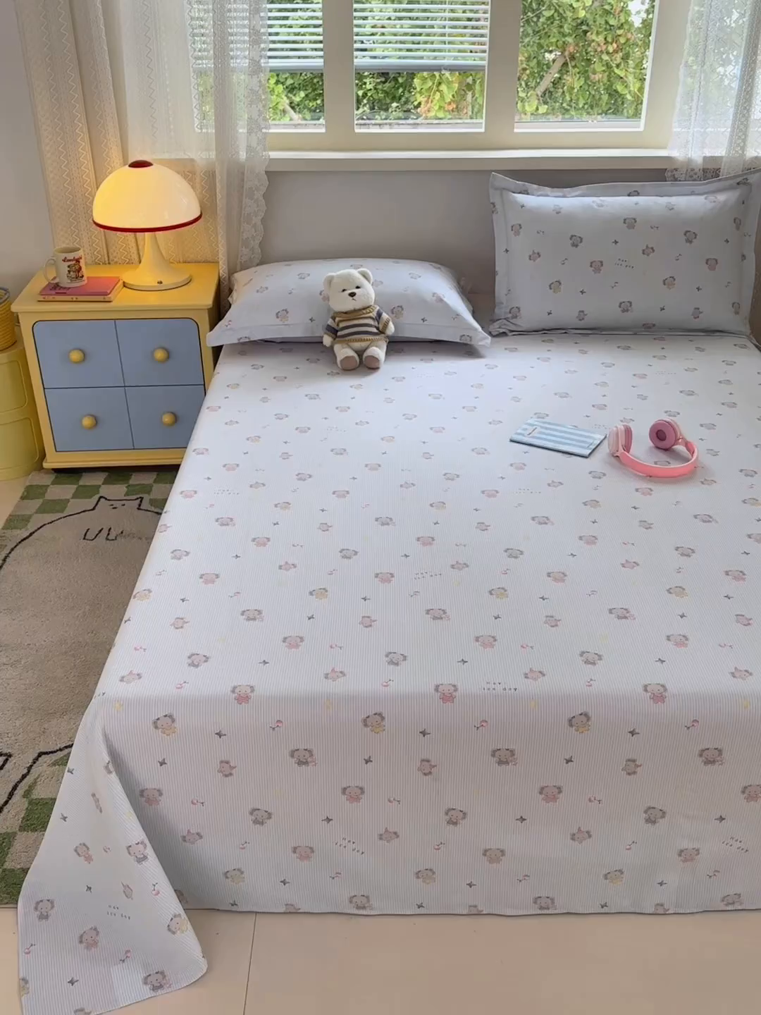 91家纺网 家纺一手货源 找家纺 拾物记 2026新款第二批A类新疆全棉12868单品床单系列（提供买家秀和A类质检报告） 星小象