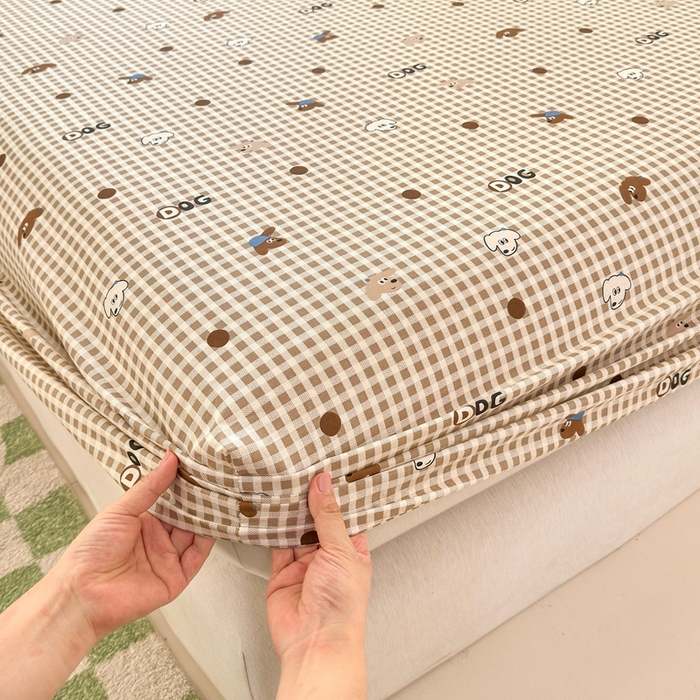 91家纺网 家纺一手货源 找家纺 拾物记 2026新款第二批A类新疆全棉12868单品床笠系列（提供买家秀和A类质检报告） 比耶小狗