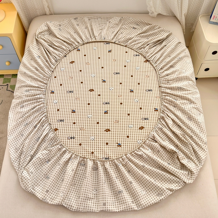 91家纺网 家纺一手货源 找家纺 拾物记 2026新款第二批A类新疆全棉12868单品床笠系列（提供买家秀和A类质检报告） 比耶小狗