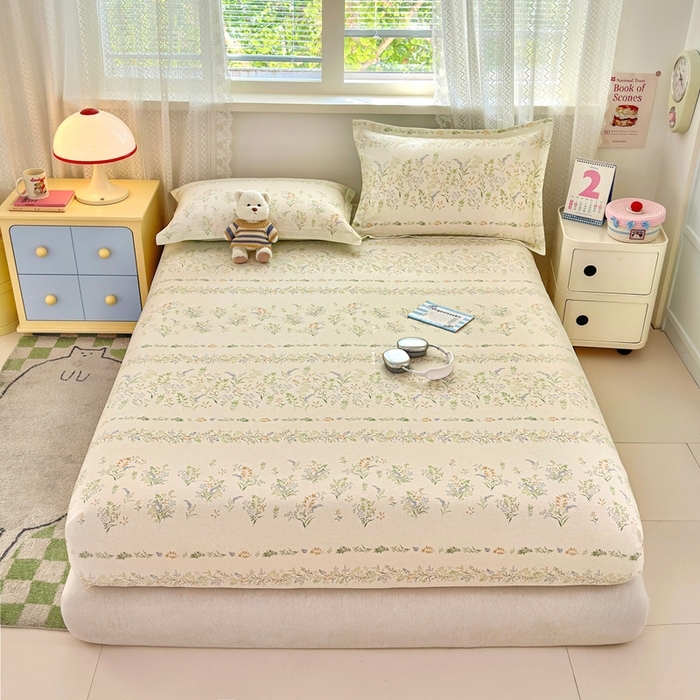 91家纺网 家纺一手货源 找家纺 拾物记 2026新款第二批A类新疆全棉12868单品床笠系列（提供买家秀和A类质检报告） 丛草集