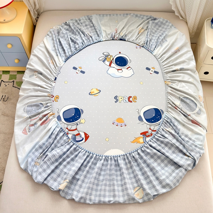 91家纺网 家纺一手货源 找家纺 拾物记 2026新款第二批A类新疆全棉12868单品床笠系列（提供买家秀和A类质检报告） 飞向太空