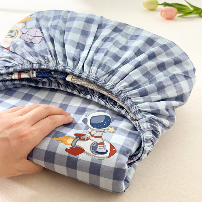 91家纺网 家纺一手货源 找家纺 拾物记 2026新款第二批A类新疆全棉12868单品床笠系列（提供买家秀和A类质检报告） 飞向太空