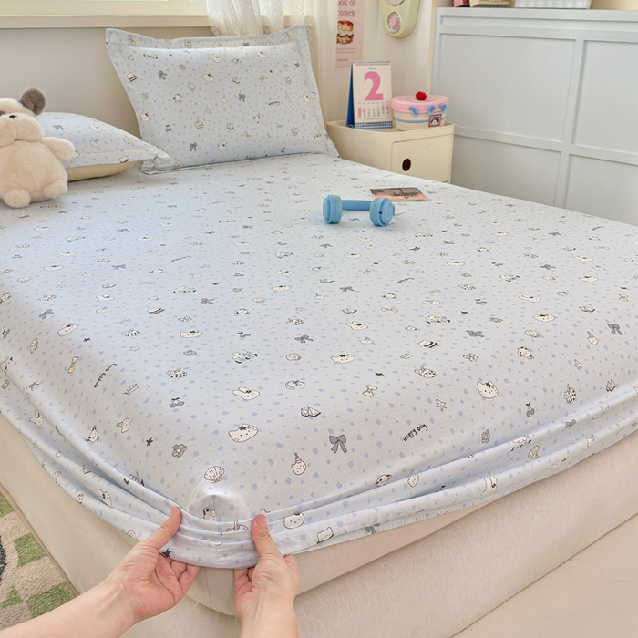 91家纺网 家纺一手货源 找家纺 拾物记 2026新款第二批A类新疆全棉12868单品床笠系列（提供买家秀和A类质检报告） 路灯影院