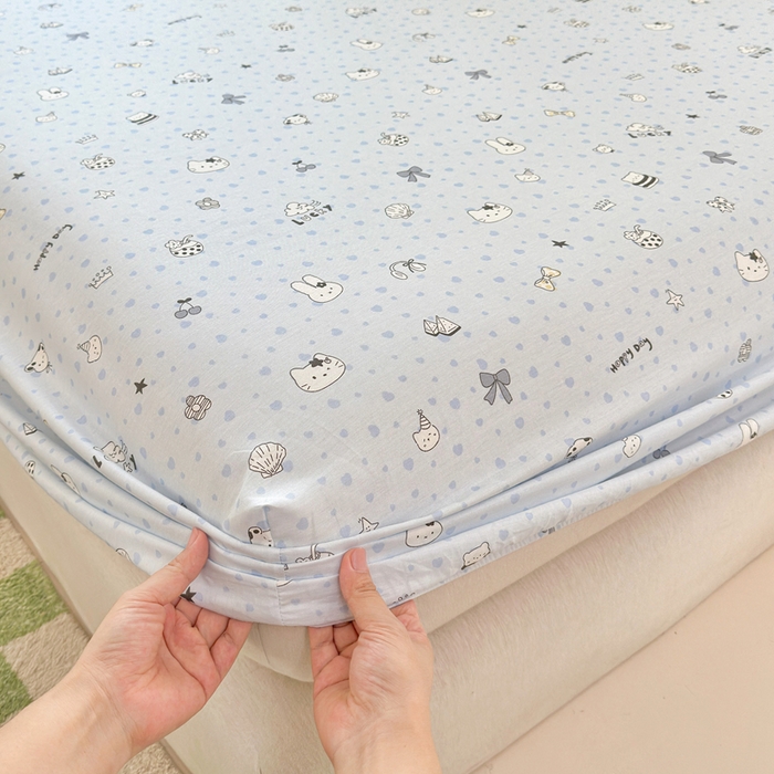 91家纺网 家纺一手货源 找家纺 拾物记 2026新款第二批A类新疆全棉12868单品床笠系列（提供买家秀和A类质检报告） 路灯影院