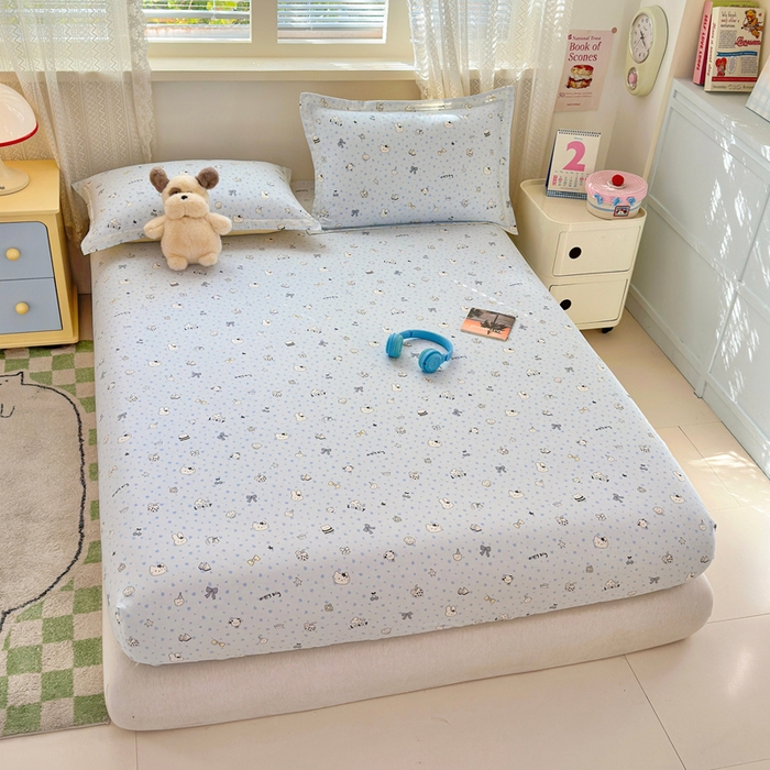 91家纺网 家纺一手货源 找家纺 拾物记 2026新款第二批A类新疆全棉12868单品床笠系列（提供买家秀和A类质检报告） 路灯影院