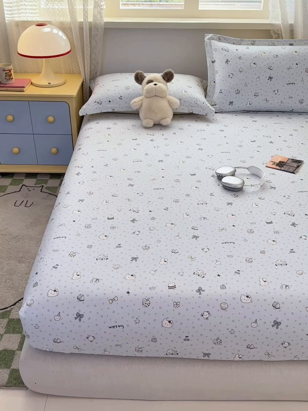 91家纺网 家纺一手货源 找家纺 拾物记 2026新款第二批A类新疆全棉12868单品床笠系列（提供买家秀和A类质检报告） 路灯影院