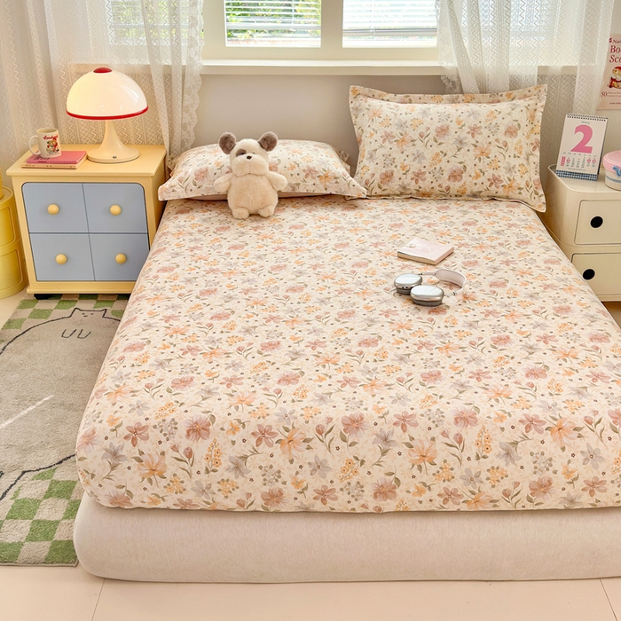 91家纺网 家纺一手货源 找家纺 拾物记 2026新款第二批A类新疆全棉12868单品床笠系列（提供买家秀和A类质检报告） 苏糖-咖