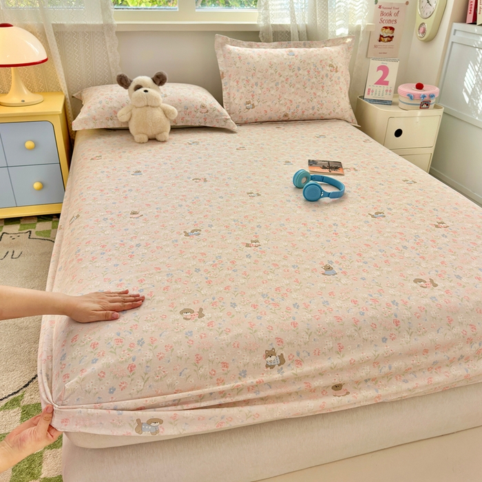 拾物记 2026新款第二批A类新疆全棉12868单品床笠系列（提供买家秀和A类质检报告） 甜莓手记-粉