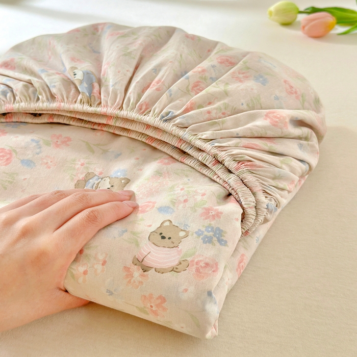 91家纺网 家纺一手货源 找家纺 拾物记 2026新款第二批A类新疆全棉12868单品床笠系列（提供买家秀和A类质检报告） 甜莓手记-粉