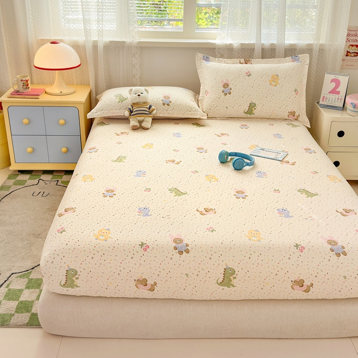 91家纺网 家纺一手货源 找家纺 拾物记 2026新款第二批A类新疆全棉12868单品床笠系列（提供买家秀和A类质检报告） 小童世界