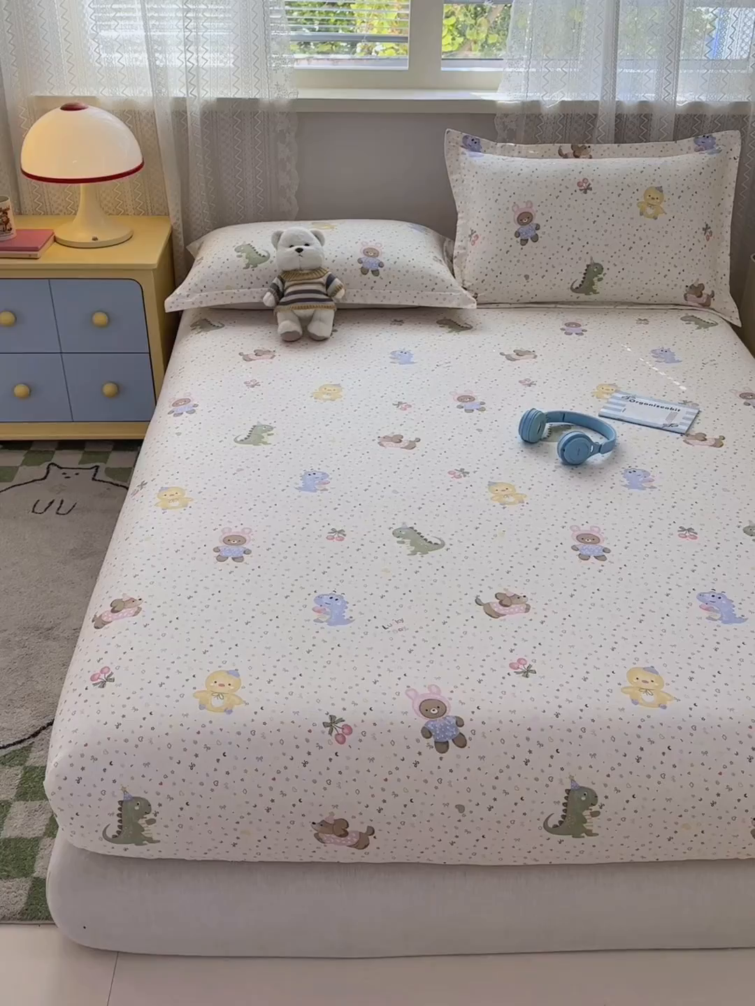 91家纺网 家纺一手货源 找家纺 拾物记 2026新款第二批A类新疆全棉12868单品床笠系列（提供买家秀和A类质检报告） 小童世界