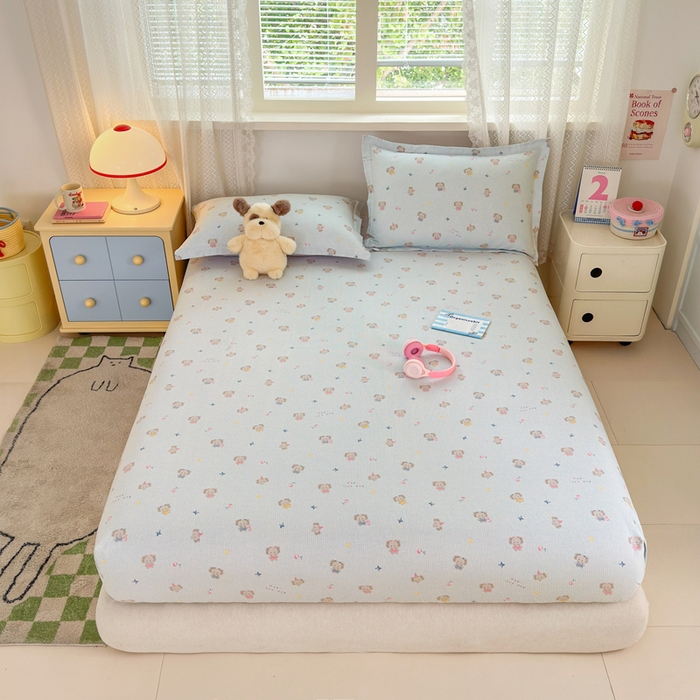 91家纺网 家纺一手货源 找家纺 拾物记 2026新款第二批A类新疆全棉12868单品床笠系列（提供买家秀和A类质检报告） 星小象