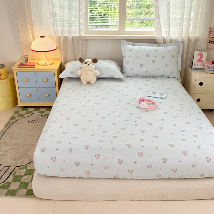 91家纺网 家纺一手货源 找家纺 拾物记 2026新款第二批A类新疆全棉12868单品床笠系列（提供买家秀和A类质检报告） 星小象