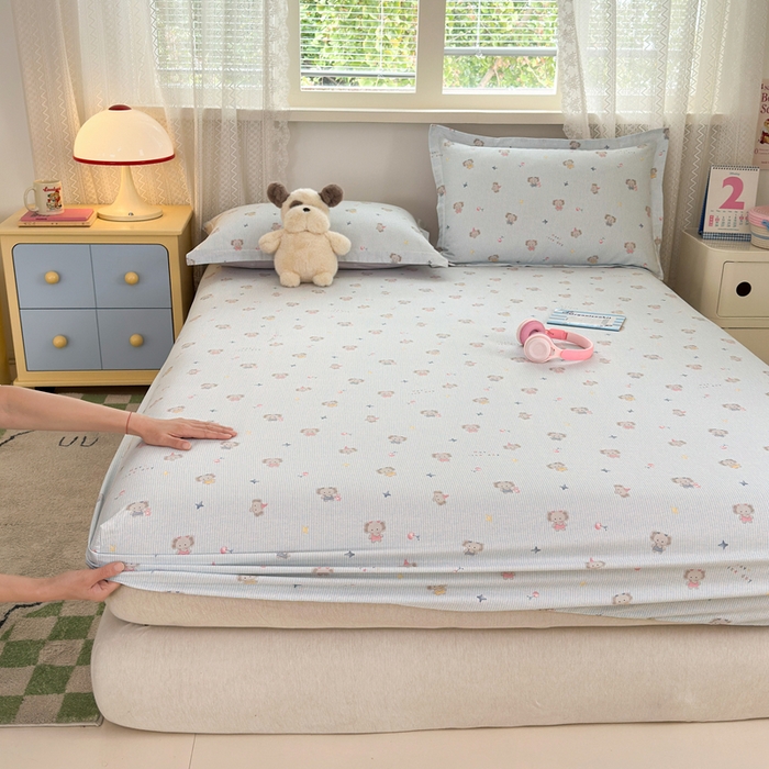 91家纺网 家纺一手货源 找家纺 拾物记 2026新款第二批A类新疆全棉12868单品床笠系列（提供买家秀和A类质检报告） 星小象