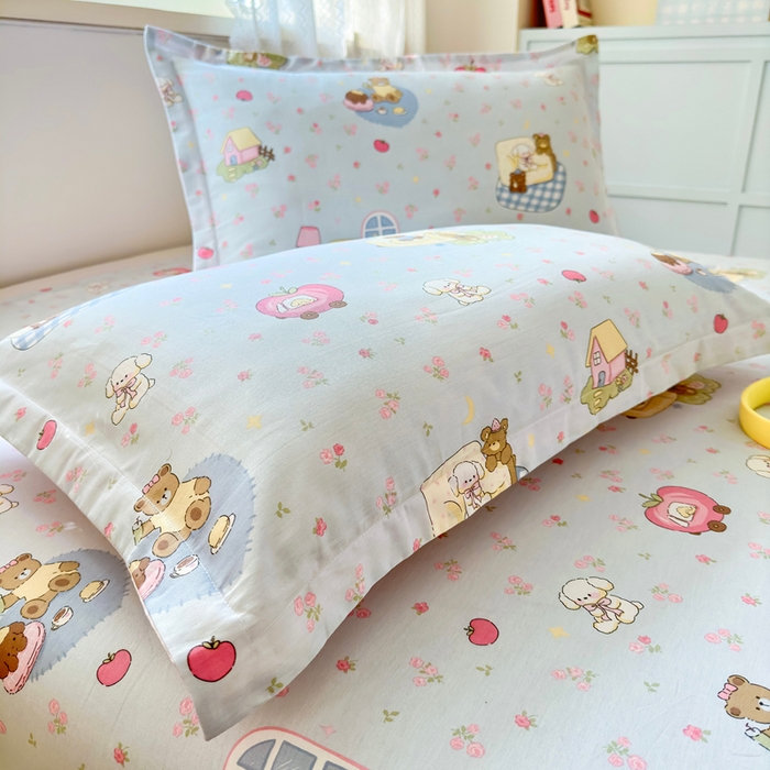 91家纺网 家纺一手货源 找家纺 拾物记 2026新款第二批A类新疆全棉12868单品枕套系列（提供买家秀和A类质检报告） 爪爪会客厅