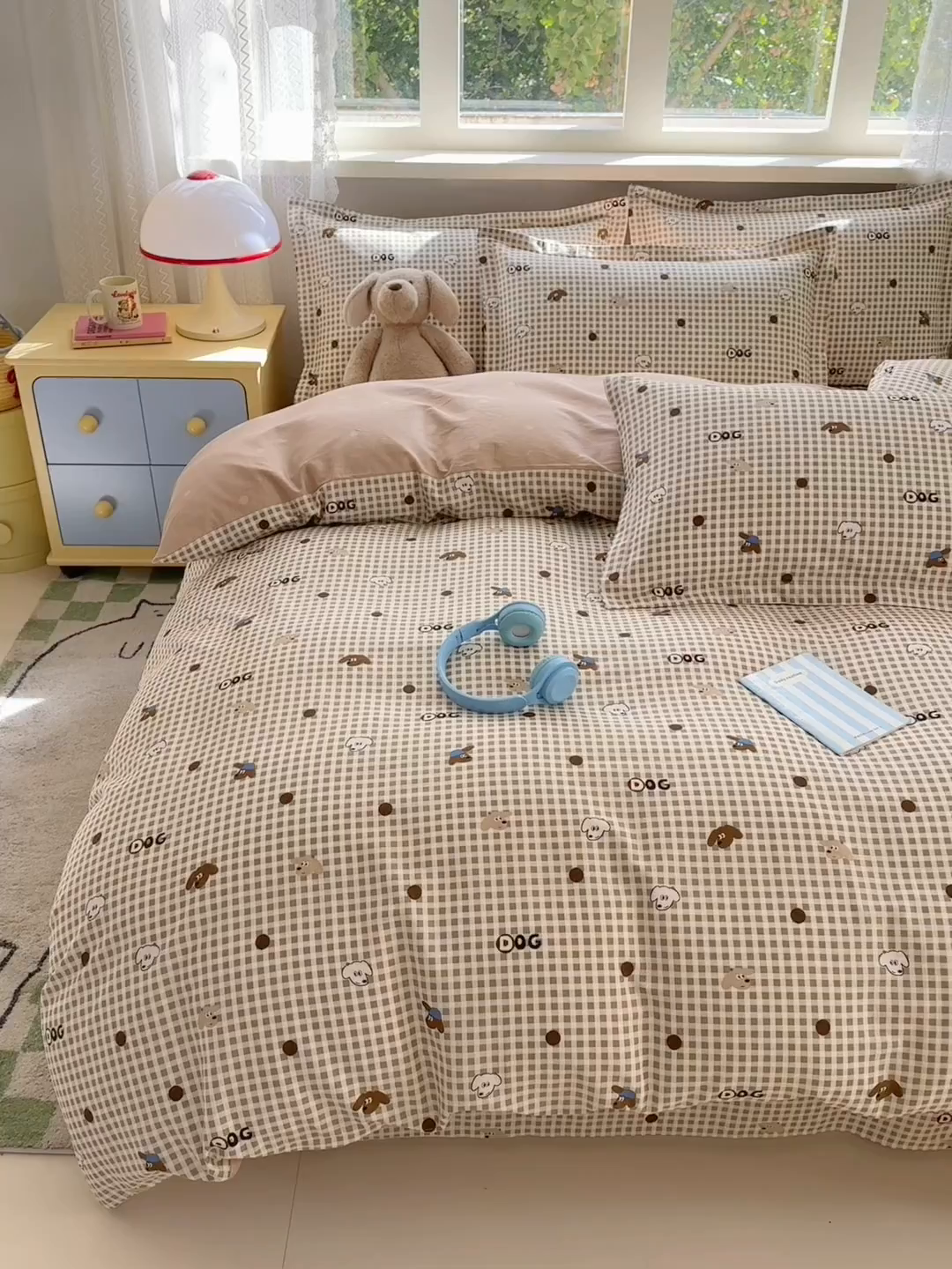 91家纺网 家纺一手货源 找家纺 拾物记 2026新款第二批A类新疆全棉12868单品枕套系列（提供买家秀和A类质检报告） 比耶小狗