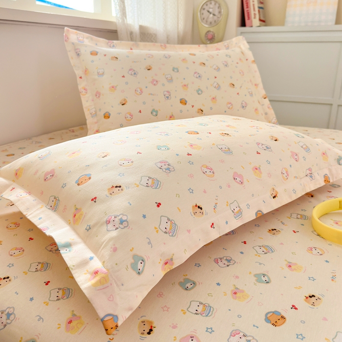 91家纺网 家纺一手货源 找家纺 拾物记 2026新款第二批A类新疆全棉12868单品枕套系列（提供买家秀和A类质检报告） 蜜罐猫猫