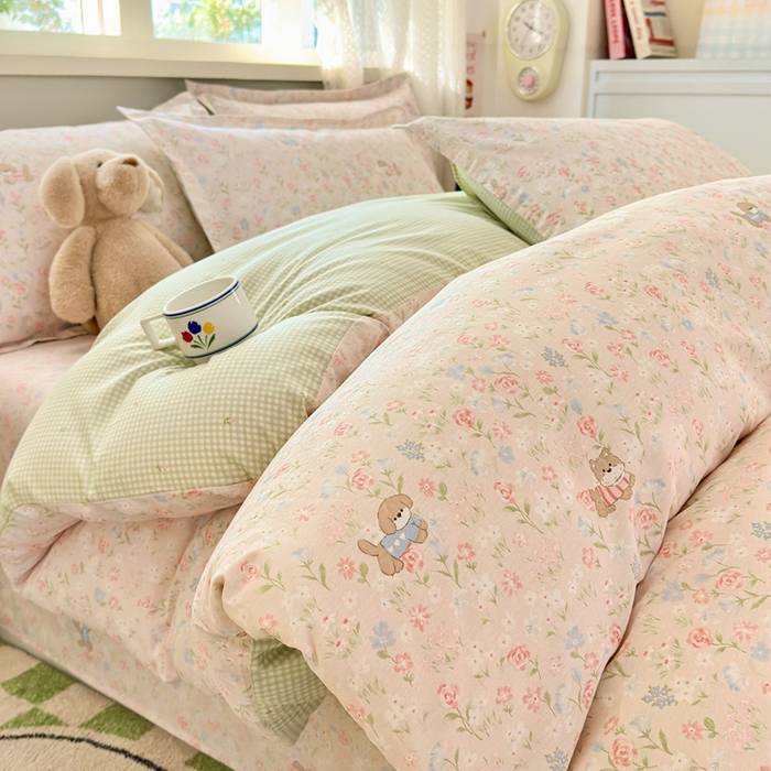 91家纺网 家纺一手货源 找家纺 拾物记 2026新款第二批A类新疆全棉12868单品枕套系列（提供买家秀和A类质检报告） 甜莓手记-粉