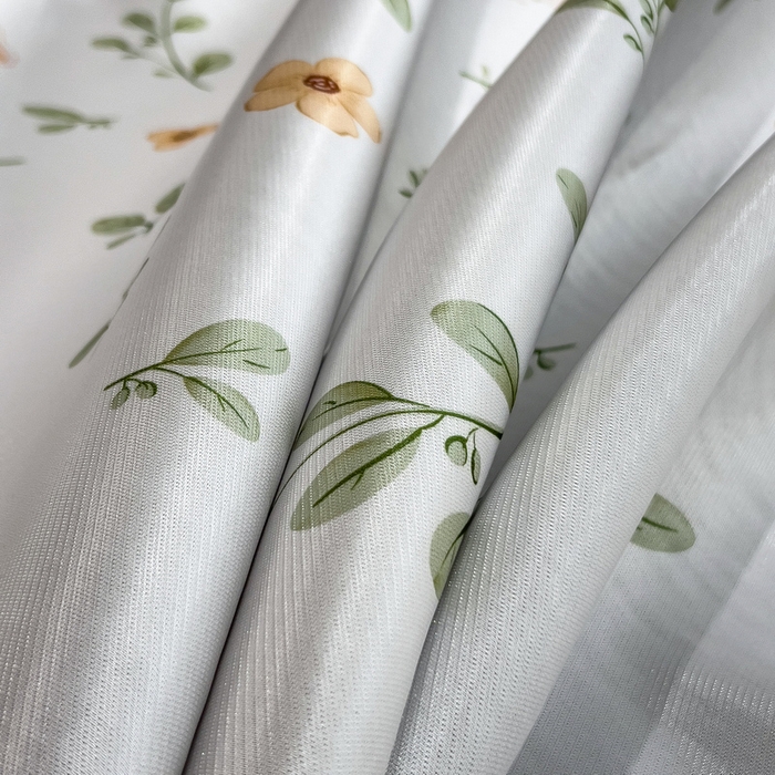 91家纺网 家纺一手货源 找家纺 丝羽坊 2026新款小版印花碳光冰丝凉席床笠款 绿叶